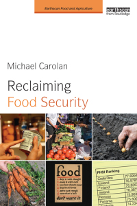 Cover image: Reclaiming Food Security 1st edition 9780415816953