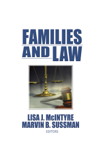 Cover image: Families and Law 1st edition 9780789002150