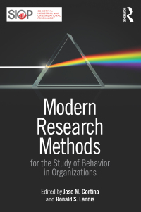 Cover image: Modern Research Methods for the Study of Behavior in Organizations 1st edition 9781138801707
