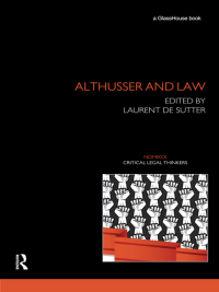 Cover image: Althusser and Law 1st edition 9780415816045