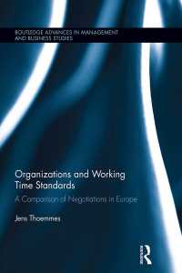 Imagen de portada: Organizations and Working Time Standards 1st edition 9781138118621