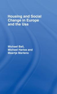 Imagen de portada: Housing and Social Change in Europe and the USA 1st edition 9780415005104