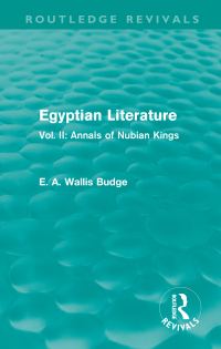 Omslagafbeelding: Egyptian Literature (Routledge Revivals) 1st edition 9780415814478
