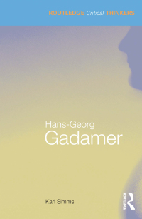 Omslagafbeelding: Hans-Georg Gadamer 1st edition 9780415493093