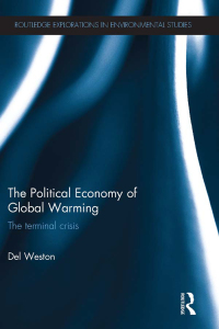 Imagen de portada: The Political Economy of Global Warming 1st edition 9781138941564