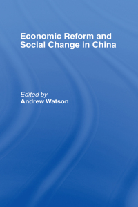 Imagen de portada: Economic Reform and Social Change in China 1st edition 9780415069731