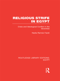Imagen de portada: Religious Strife in Egypt (RLE Egypt) 1st edition 9781138008762