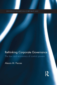 表紙画像: Rethinking Corporate Governance 1st edition 9781138191259
