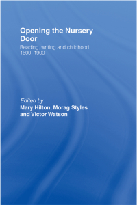 Titelbild: Opening The Nursery Door 1st edition 9780415148993