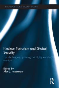 صورة الغلاف: Nuclear Terrorism and Global Security 1st edition 9780415660686