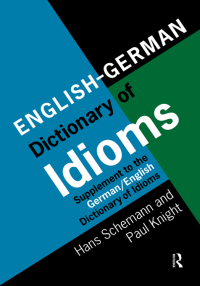 Cover image: English/German Dictionary of Idioms 1st edition 9780367596422