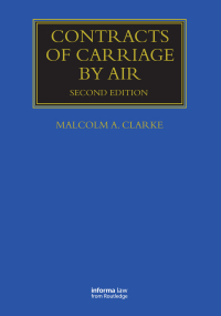 Cover image: Contracts of Carriage by Air 2nd edition 9781843118879