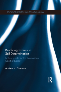 Immagine di copertina: Resolving Claims to Self-Determination 1st edition 9781138937574