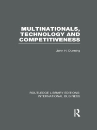 Imagen de portada: Multinationals, Technology & Competitiveness (RLE International Business) 1st edition 9780415751995