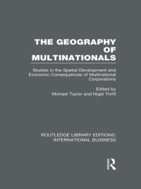 表紙画像: The Geography of Multinationals (RLE International Business) 1st edition 9780415752145