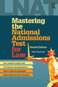Imagen de portada: Mastering the National Admissions Test for Law 2nd edition 9780415636001