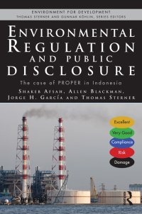 Imagen de portada: Environmental Regulation and Public Disclosure 1st edition 9781138573130