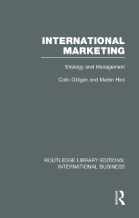 Cover image: International Marketing (RLE International Business) 1st edition 9780415752022
