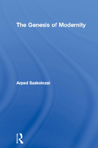 Imagen de portada: The Genesis of Modernity 1st edition 9780415868211