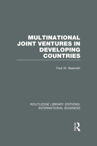 Cover image: Multinational Joint Ventures in Developing Countries (RLE International Business) 1st edition 9781138007819