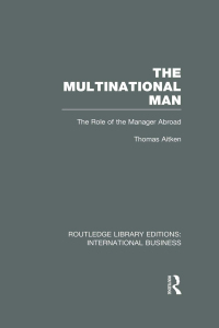 Imagen de portada: The Multinational Man (RLE International Business) 1st edition 9780415639194