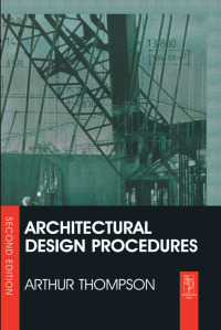 Cover image: Architectural Design Procedures 2nd edition 9780415502849