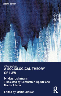 Cover image: A Sociological Theory of Law 2nd edition 9781138644489