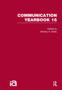 Cover image: Communication Yearbook 15 1st edition 9780415876940