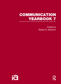 Cover image: Communication Yearbook 7 1st edition 9780415876827