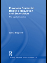表紙画像: European Prudential Banking Regulation and Supervision 1st edition 9780415631471