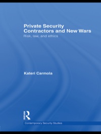 Imagen de portada: Private Security Contractors and New Wars 1st edition 9780415681919