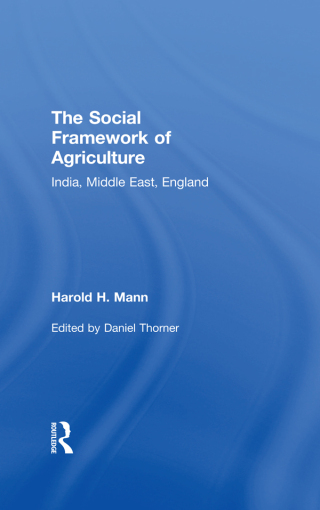 Imagen de portada: Social Framework of Agriculture 1st edition 9780714623337
