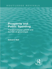 Titelbild: Prosperity and Public Spending (Routledge Revivals) 1st edition 9780415572880