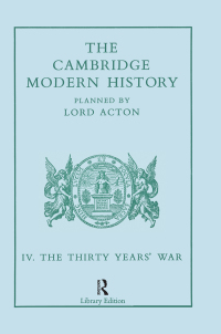 Titelbild: The Cambridge Modern History 1st edition 9780714630649