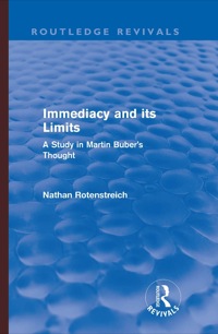صورة الغلاف: Immediacy and its Limits (Routledge Revivals) 1st edition 9780415570480