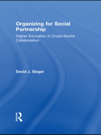 表紙画像: Organizing for Social Partnership 1st edition 9780415994996