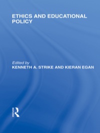 Imagen de portada: Ethics and Educational Policy (International Library of the Philosophy of Education Volume 21) 1st edition 9780415564151