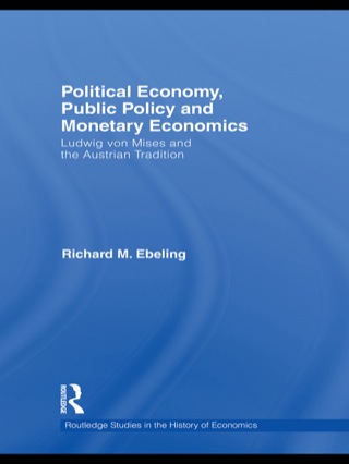 Cover image: Political Economy, Public Policy and Monetary Economics 1st edition 9780415779517