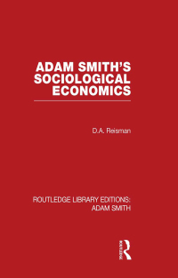 Cover image: Adam Smith's Sociological Economics 1st edition 9780415562041