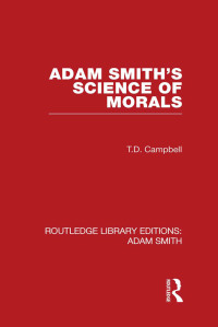Immagine di copertina: Adam Smith's Science of Morals 1st edition 9780415561990