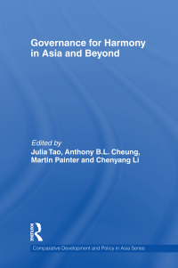 Cover image: Governance for Harmony in Asia and Beyond 1st edition 9780415470049