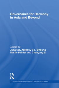 Omslagafbeelding: Governance for Harmony in Asia and Beyond 1st edition 9780415470049