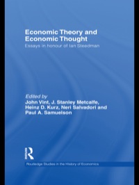 Omslagafbeelding: Economic Theory and Economic Thought 1st edition 9780415465113