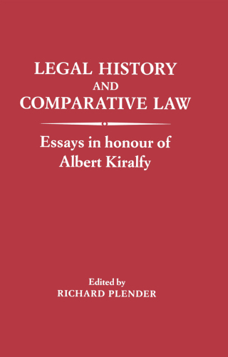 Cover image: Legal History and Comparative Law 1st edition 9780714633978