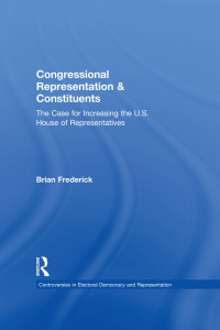 صورة الغلاف: Congressional Representation & Constituents 1st edition 9780415873451