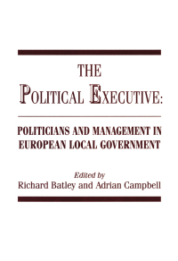 صورة الغلاف: The Political Executive 1st edition 9780714634807