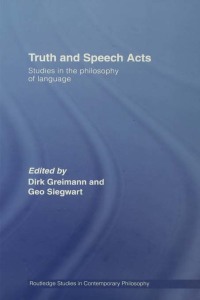 Cover image: Truth and Speech Acts 1st edition 9780415542517