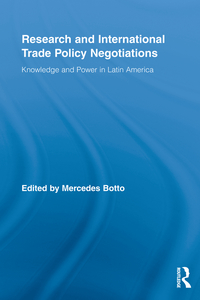 Imagen de portada: Research and International Trade Policy Negotiations 1st edition 9780415850346