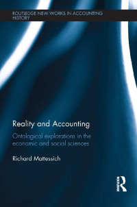 Imagen de portada: Reality and Accounting 1st edition 9780415870887
