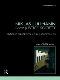 Omslagafbeelding: Niklas Luhmann: Law, Justice, Society 1st edition 9780415451086